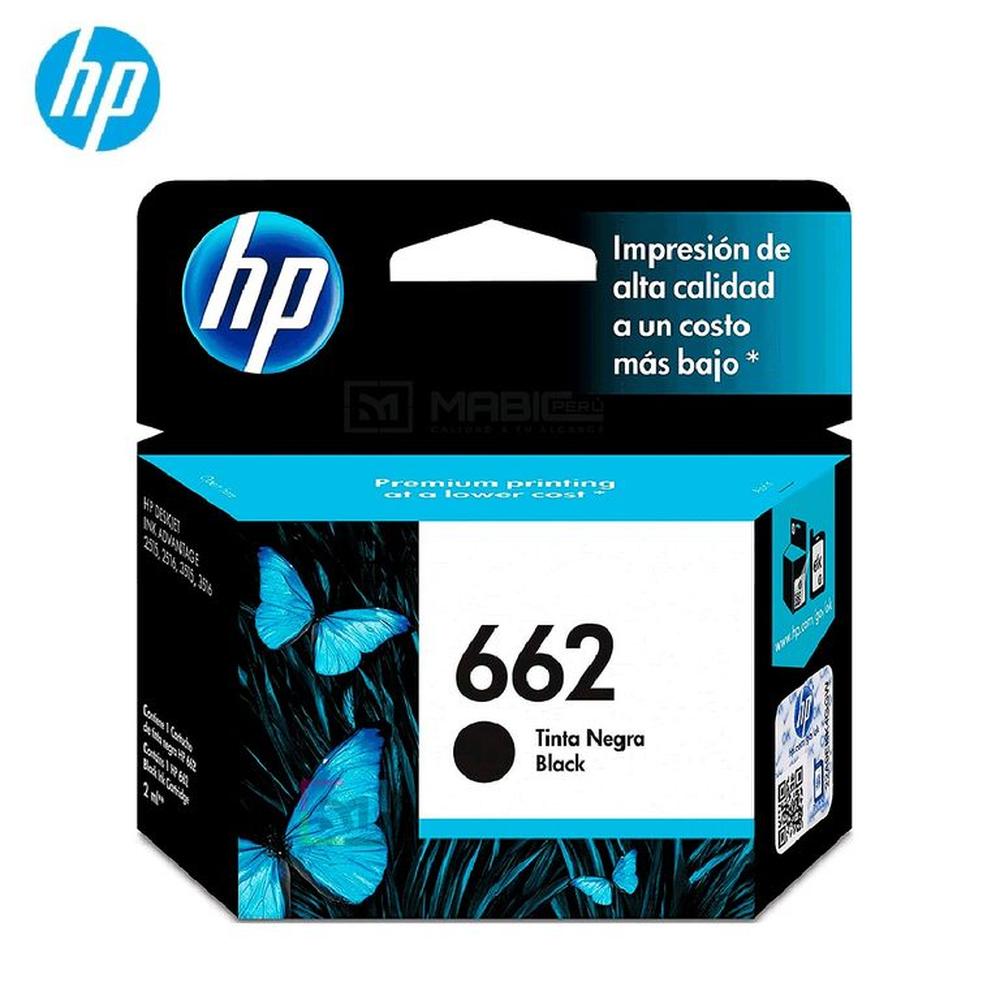 Cartucho de Tinta HP 662 Negro CZ103AL Deskjet 2515 3515 Original