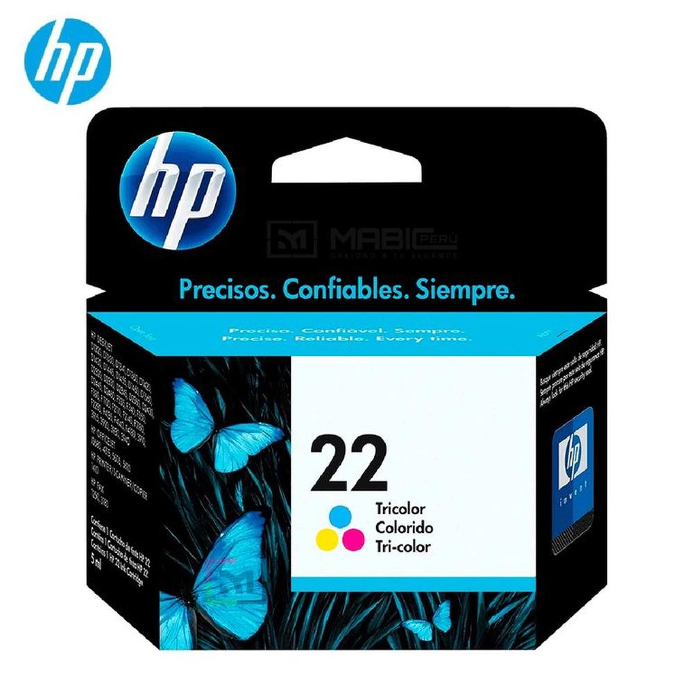 Cartucho de Tinta HP 22 Tricolor C9352AL OfficeJet D1320 J3640 1250 Original