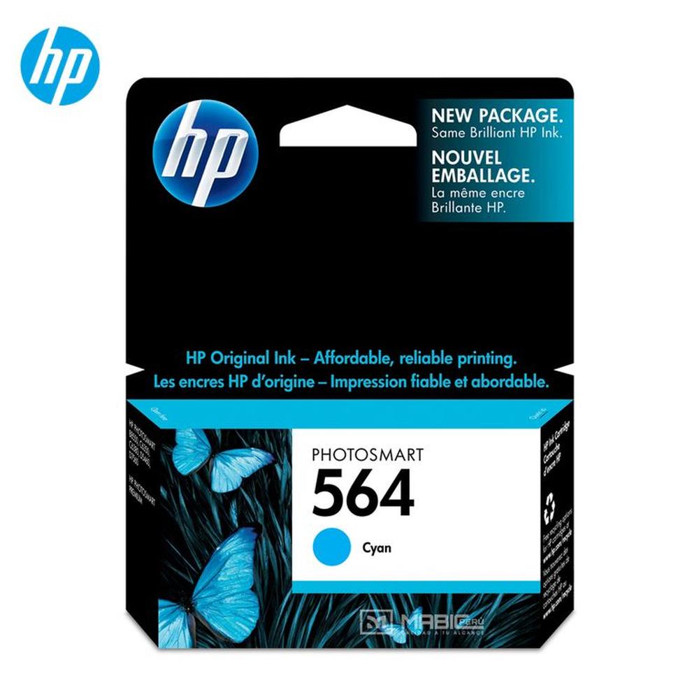 Cartucho de Tinta HP 564 Cian CB318WL OfficeJet 3520  4622 7520 Original