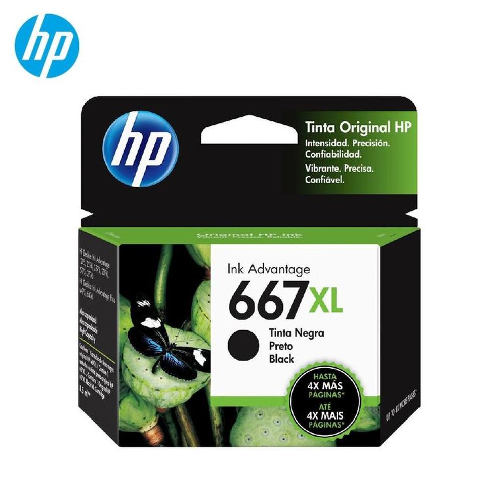 Cartucho de Tinta HP 667XL Negro 3YM81AL DeskJet 2775 4175 Original