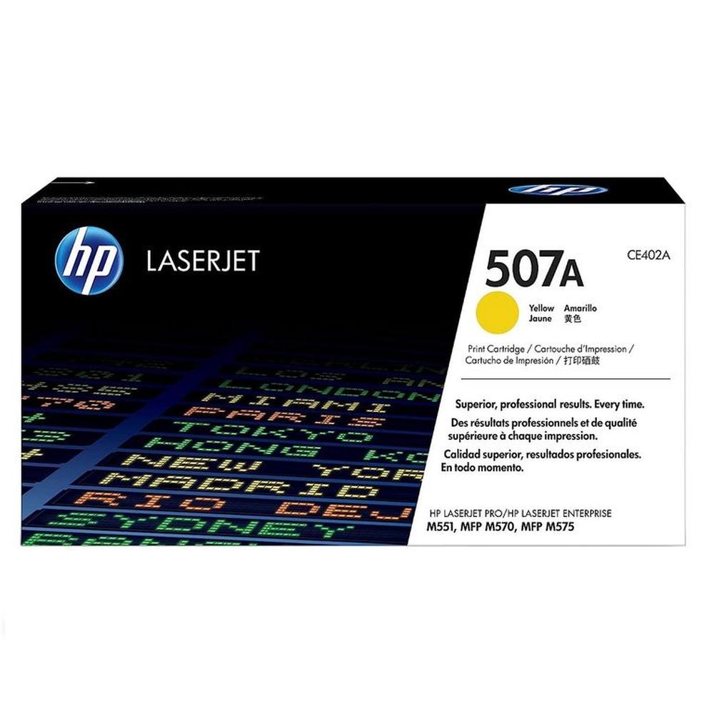 TONER HP 507A AMARILLO CE402A LJ M551 ORIGINAL
