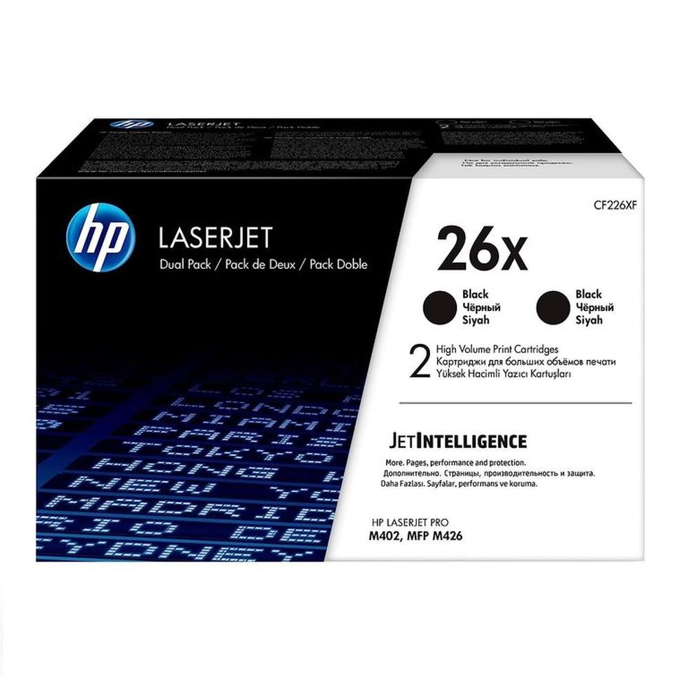 TONER HP 26X NEGRO CF226XF LJP M402 DUAL PACK ORIGINAL