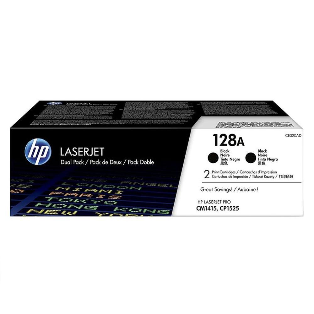 TONER HP 128AD NEGRO CE320AD LJ CM1415 DUAL PACK ORIGINAL