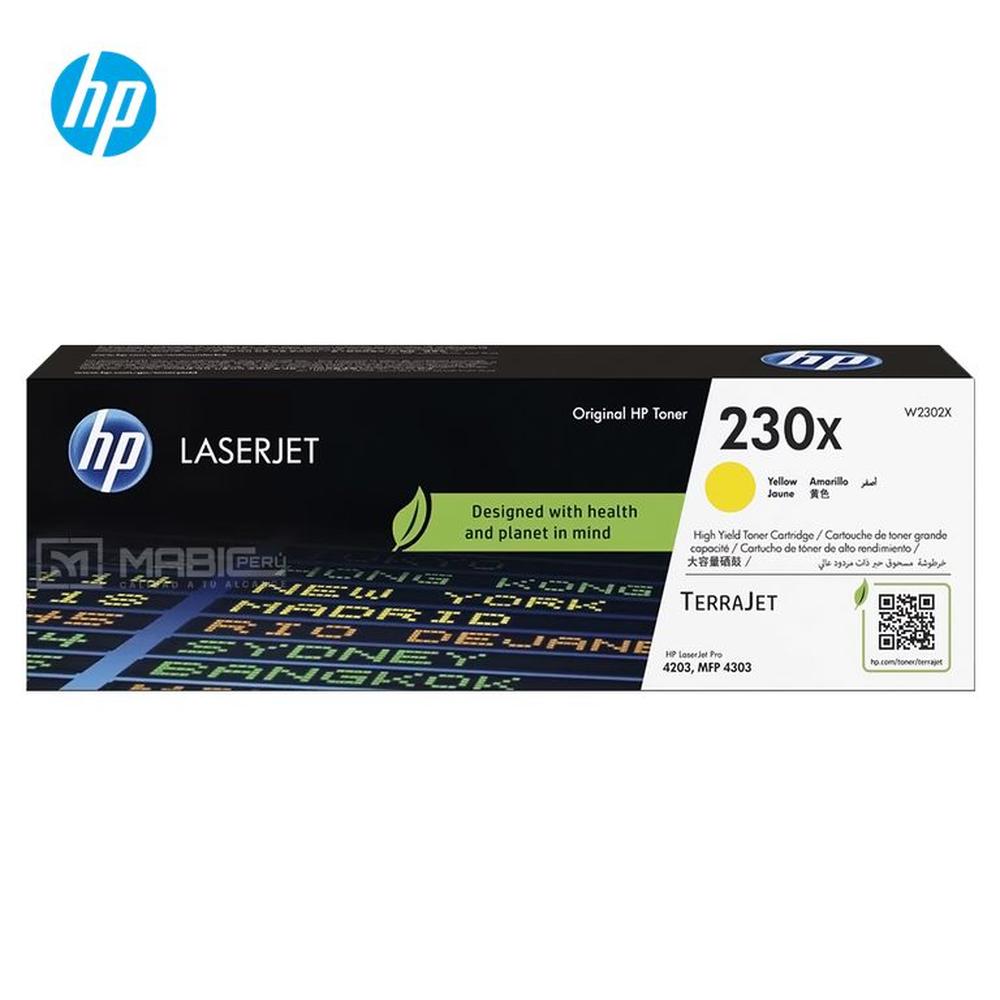TONER HP 230X AMARILLO W2302X LJ 4203 MFP 4303 ORIGINAL