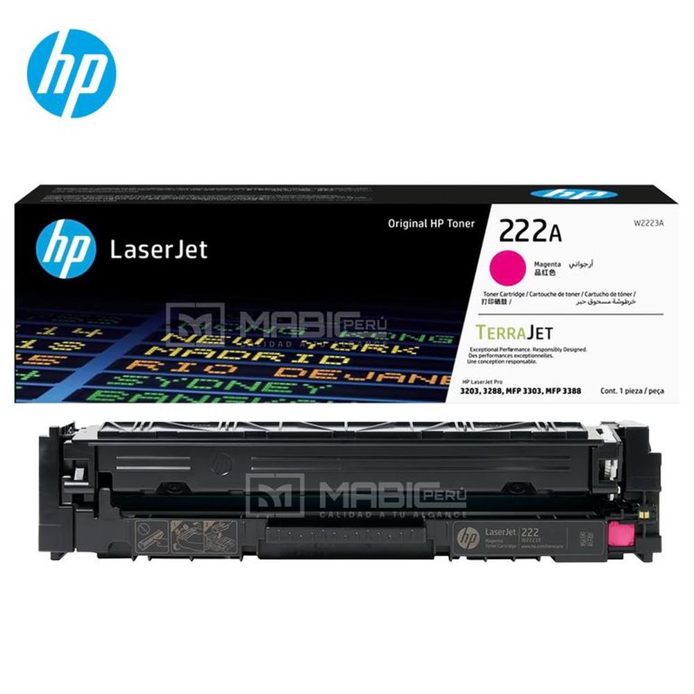 TONER HP 222A MAGENTA W2223A LJ 3303 3201 3204 3288 ORIGINAL