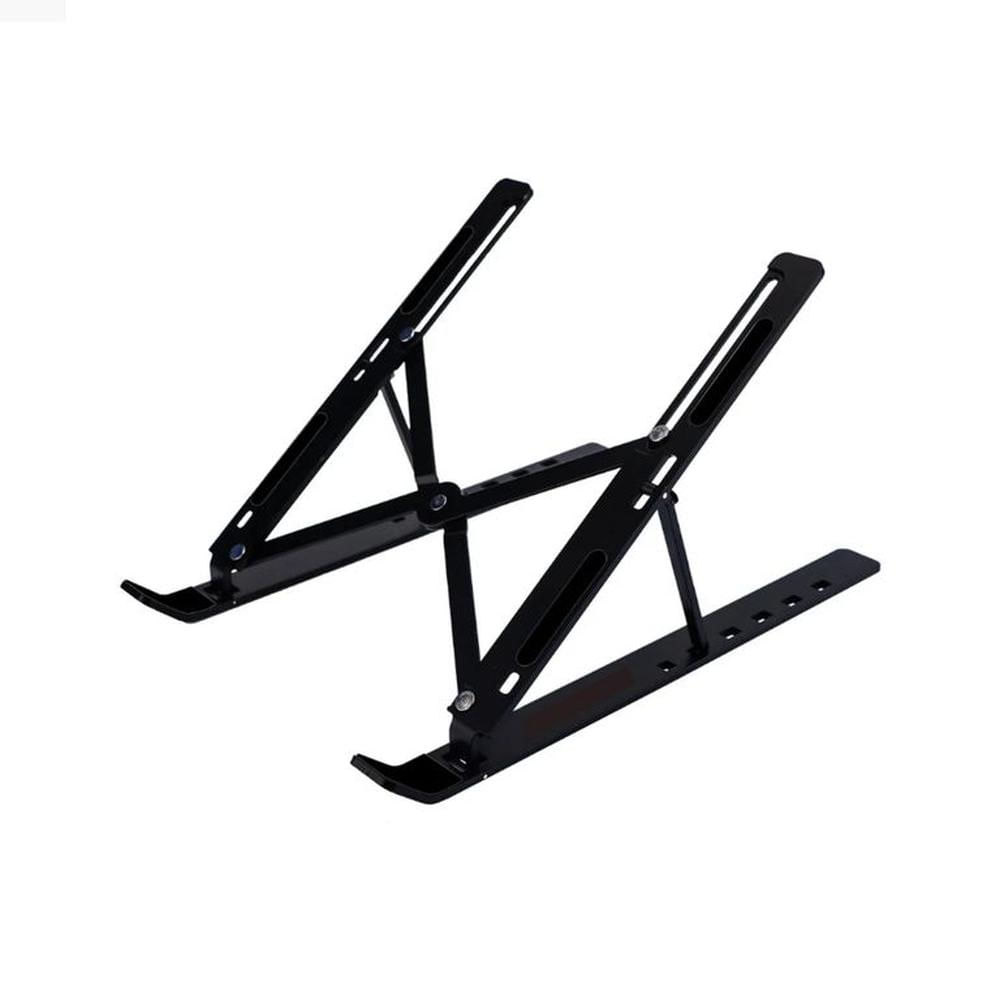 SOPORTE PARA LAPTOP DE ALUMINIO NEGRO - 7 NIVELES DE INCLINACION