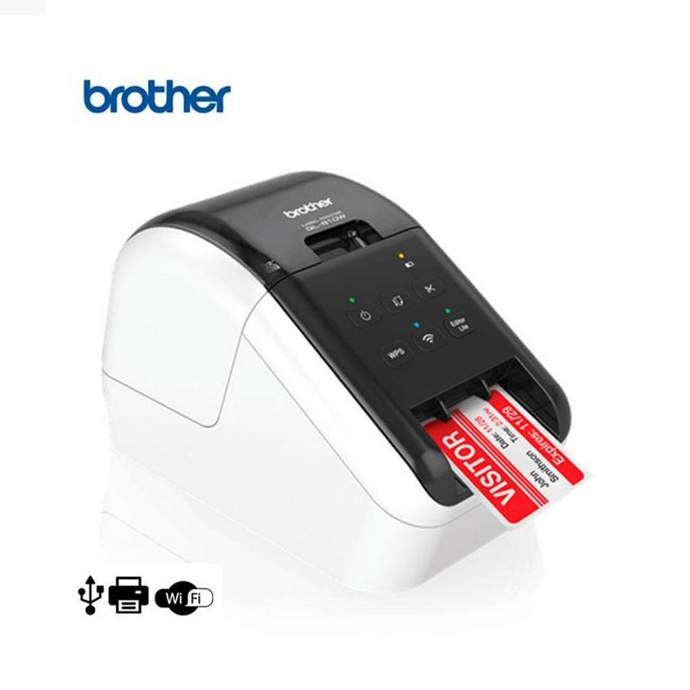 IMPRESORA ETIQUETADORA BROTHER QL-810W A NEGRO Y ROJO