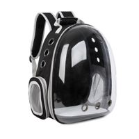 Mochila de Transporte Cápsula Transparente Burbuja Negro