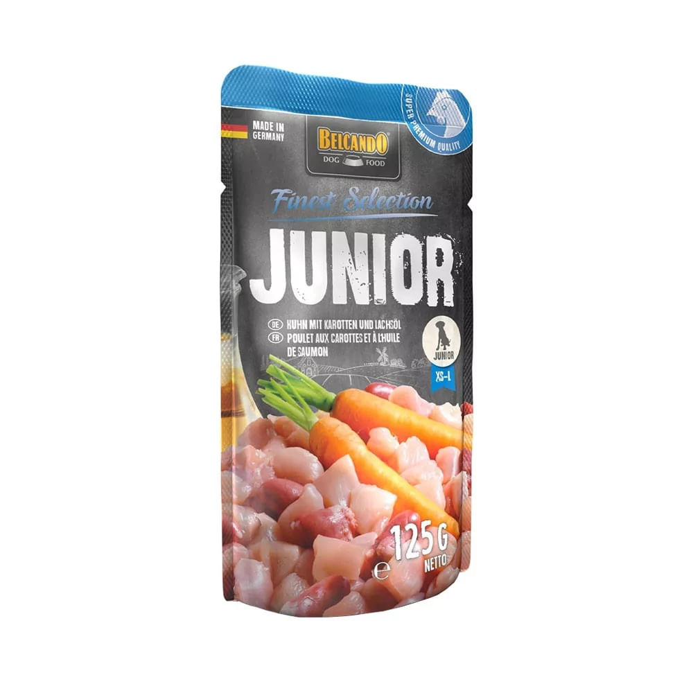 Alimento Belcando Junior Pollo con zanahorias Sobre 125gr