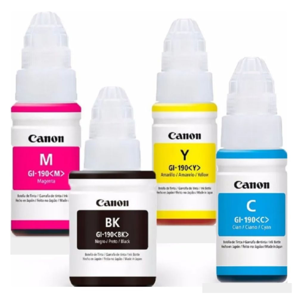 Botella Tinta Canon GI-190 Kit pack
