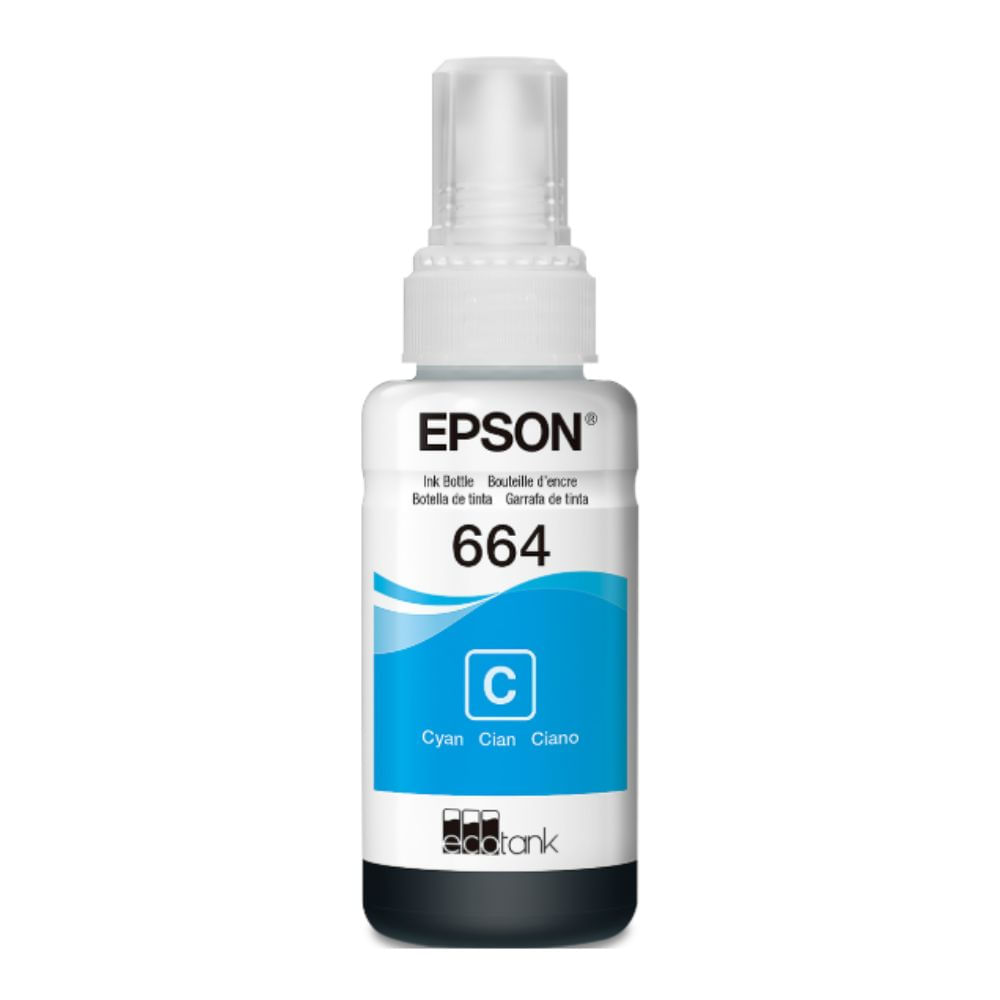 Botella Tinta Epson T664220 Cian