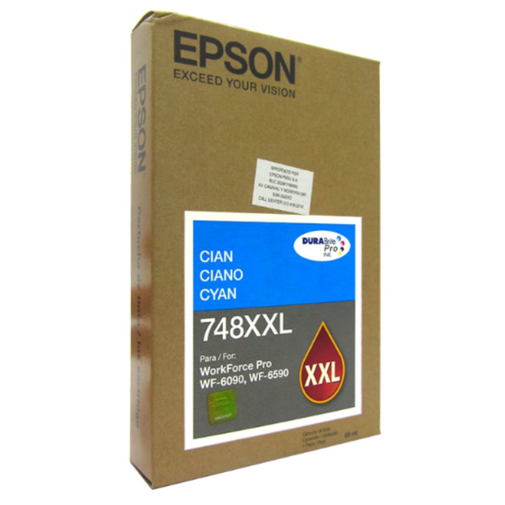 Tinta Epson T748XXL220 Cian
