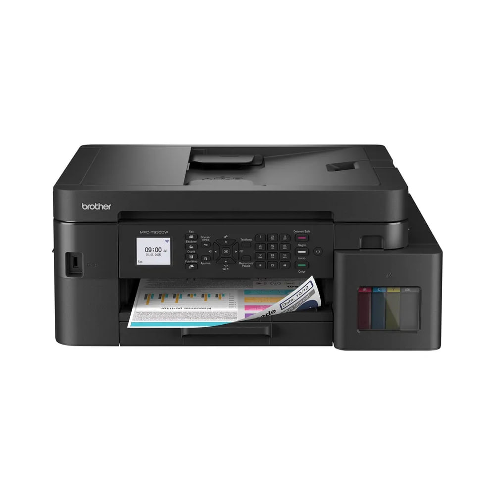 Impresora Multifuncional Brother MFC-T930DW, Color, Wi-Fi, Alta Capacidad de Tinta