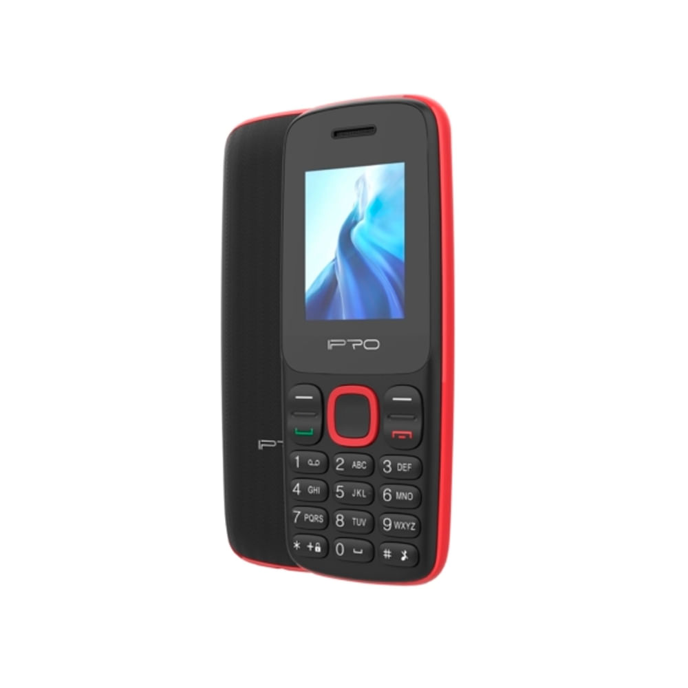 Celular Ipro A1 Mini 2G Negro y Rojo - Compacto y ligero con conectividad dual SIM para llevar a cu