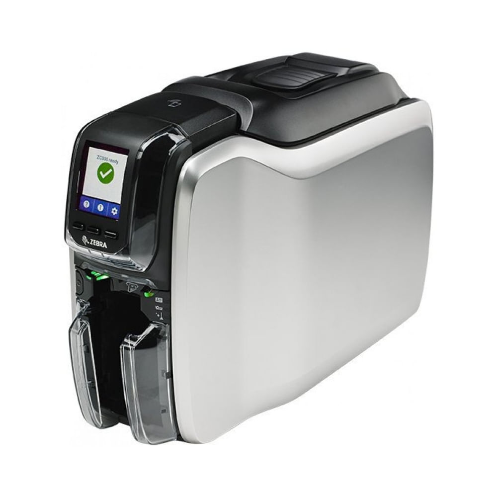 Impresora de Tarjetas ZC300 - Doble Cara, Conexión USB, Incluye 200 Tarjetas PVC y Ribbon YMCKO