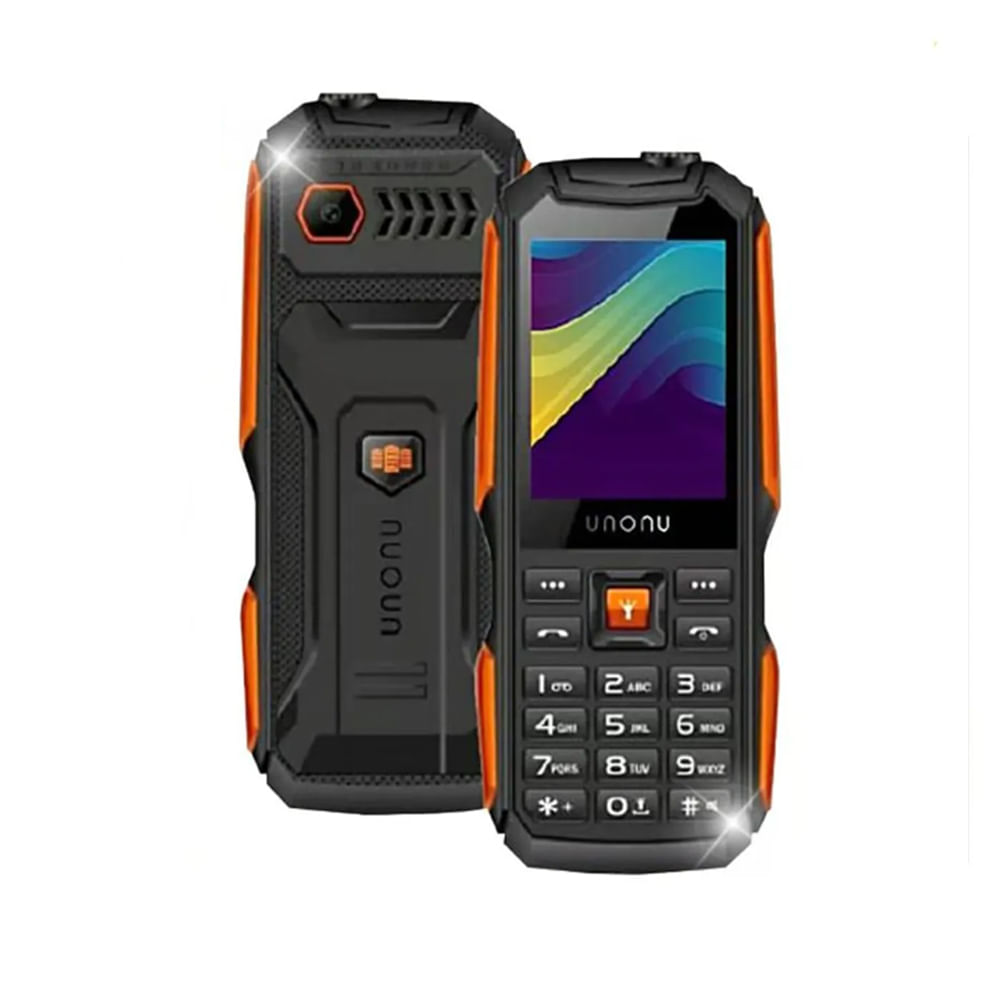 Celular Unonu UR10L 4G Rugged Naranja Dual SIM: Resistente y Potente para Aventuras al Aire Libre