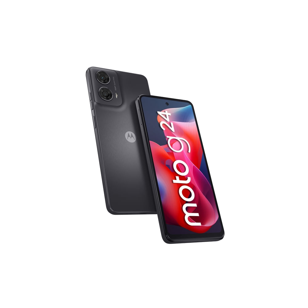Motorola G24 smartphone con Android, 256 GB de almacenamiento, rendimiento excepcional y diseño ele
