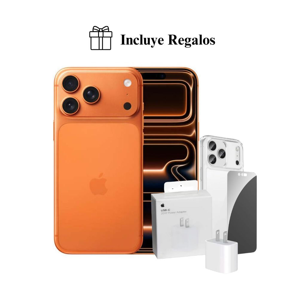 Apple iPhone 17 Pro Max Apple Intelligence 256GB (eSIM) - Cosmic Orange + Combo de Regalo