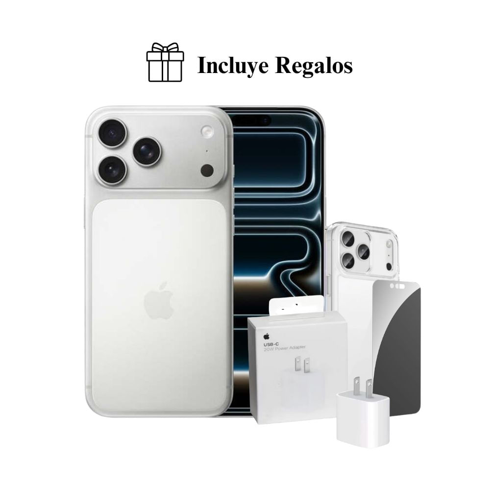 Apple iPhone 17 Pro Max Apple Intelligence 512GB (eSIM) - Silver + Combo de Regalo