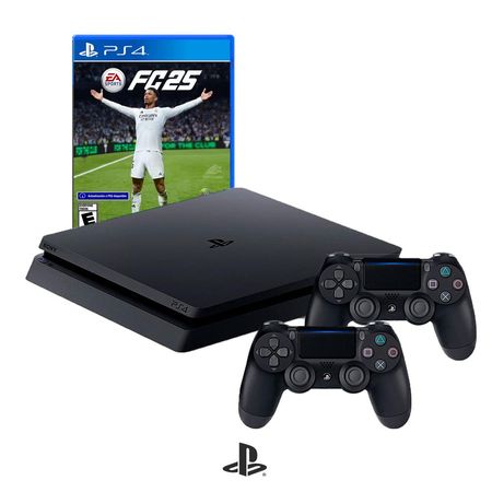 Consola PS4 SLIM 1tb y 2 Mandos + FC25 - Reacondicionada