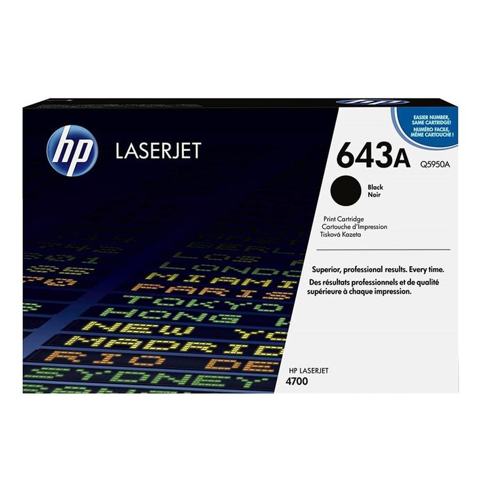TONER HP 643A NEGRO Q5950A LJ 4700 ORIGINAL
