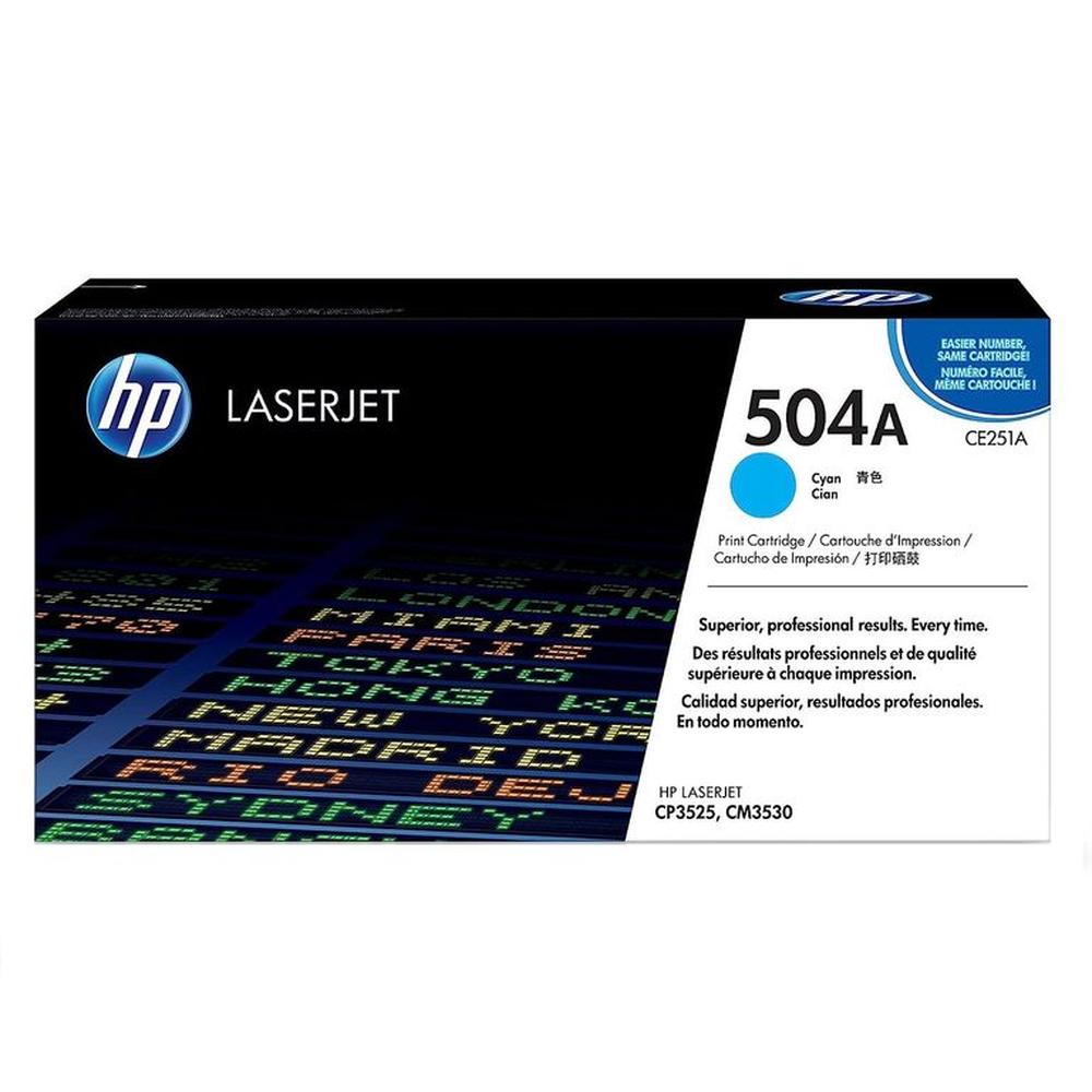 TONER HP 504A CIAN CE251A LJ CP3525 ORIGINAL