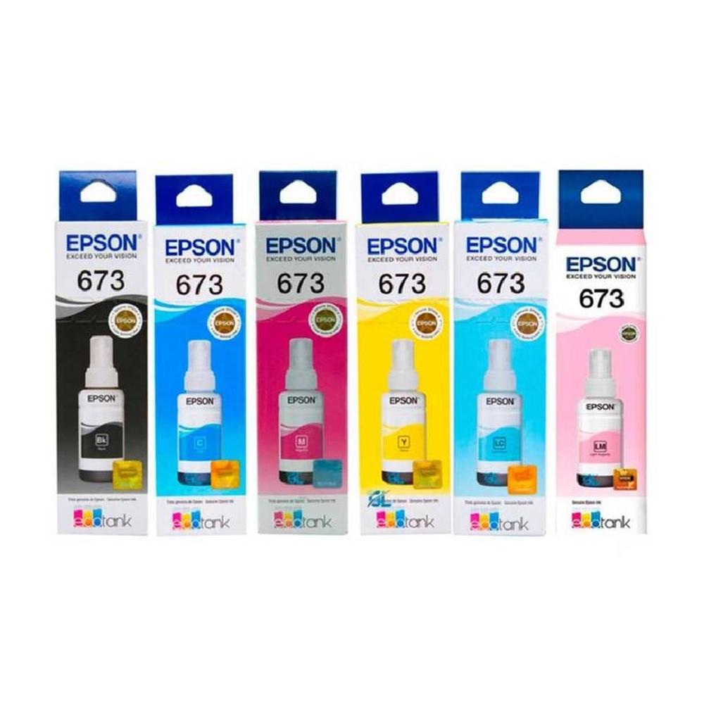 Tinta Epson T673 Pack 6 Colores