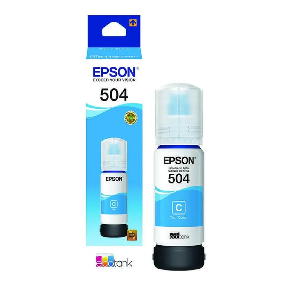 Tinta Epson 504 Cian T504220 - 70ml