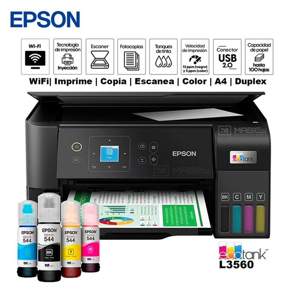 Impresora Multifuncional Epson L3560 WIFI USB