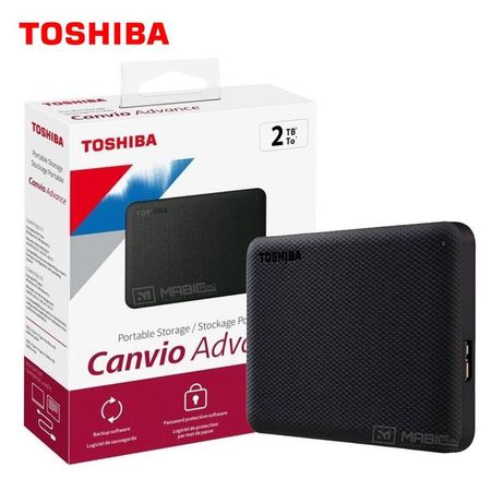 Disco Duro Externo Toshiba Canvio Advance 2TB - Negro - Portátil