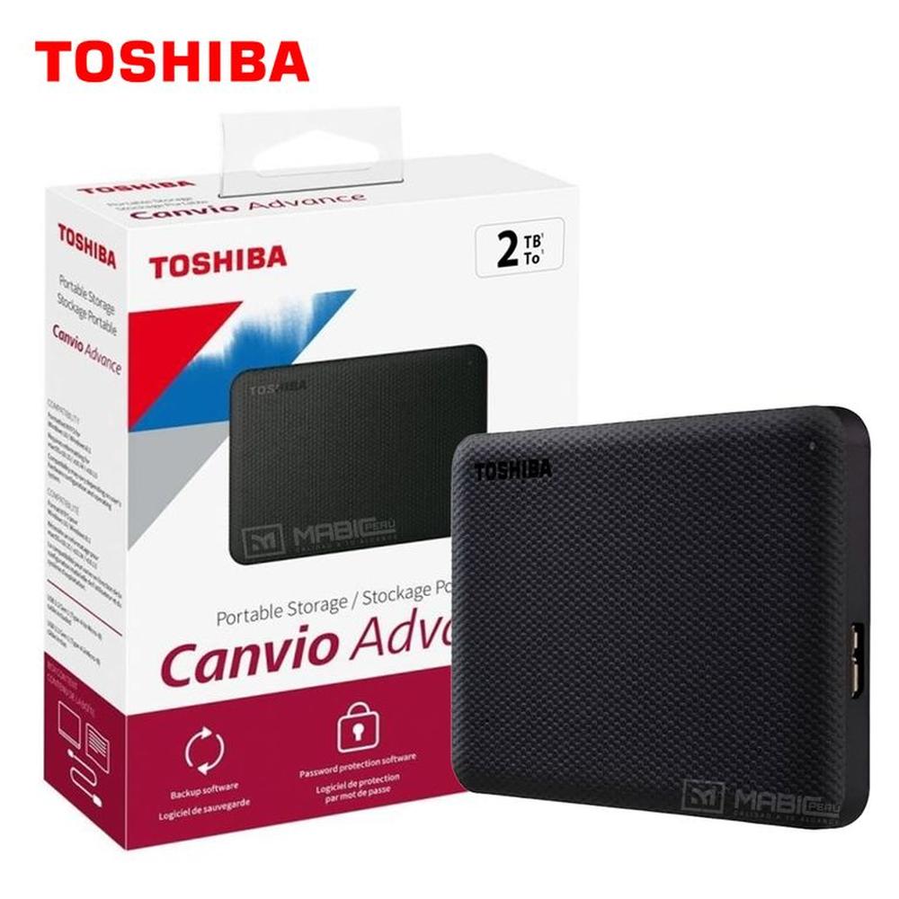 Disco Duro Externo Toshiba Canvio Advance 2TB - Negro - Portátil