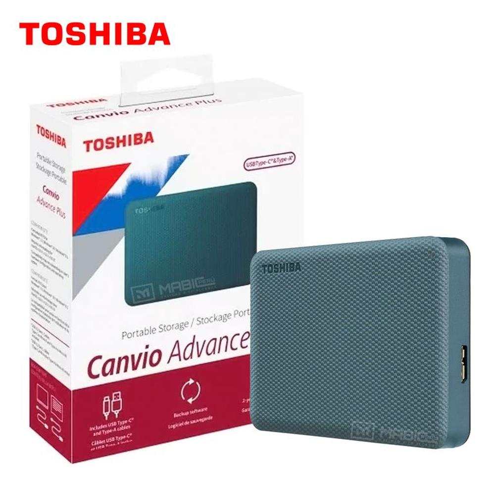 Disco Duro Externo Toshiba Canvio Advance 2TB - Verde - Portátil