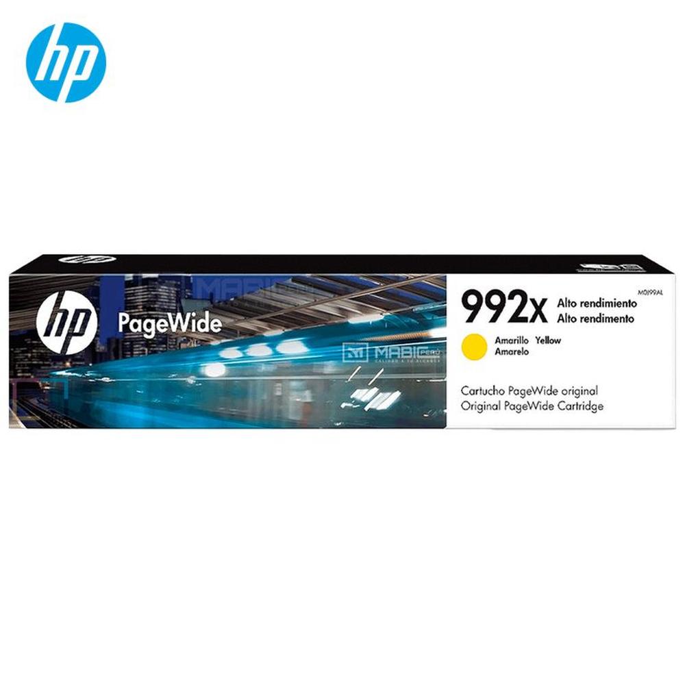 Cartucho de Tinta HP 992X Amarillo M0J99AL PageWide 772dw 777z 750dw Original
