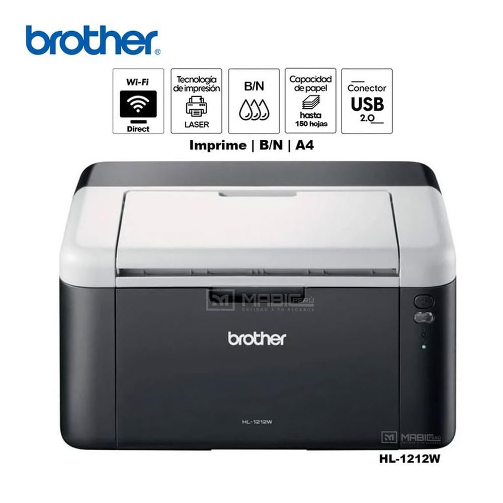 Impresora Láser Monocromática Brother HL-1212W WIFI USB