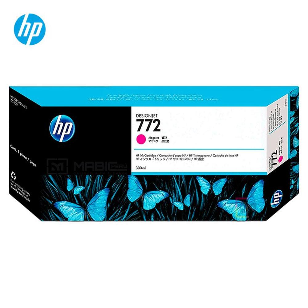 Cartucho de Tinta HP 772 Magenta CN629A DesignJet Z5400 Z5200 Original - 300ml