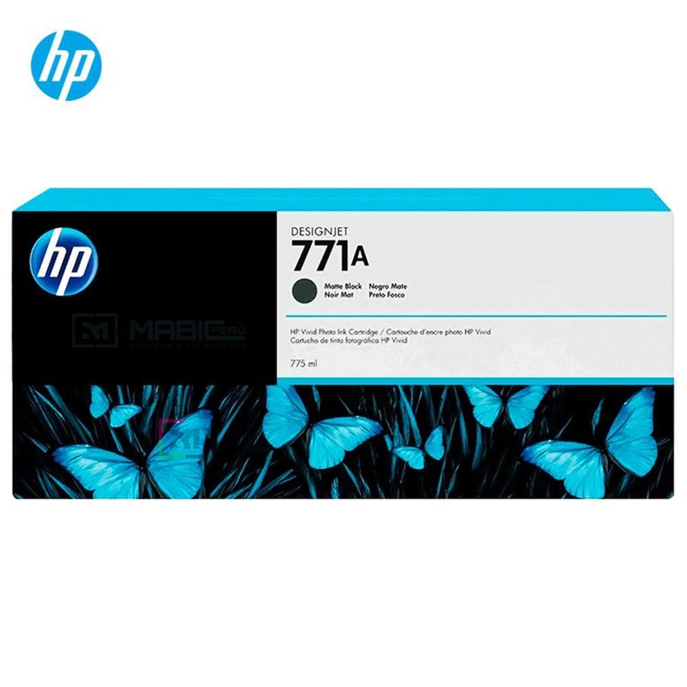 Cartucho de Tinta HP 771A Negro Mate B6Y15A Designjet Z6810 Z6200 Original - 775ml