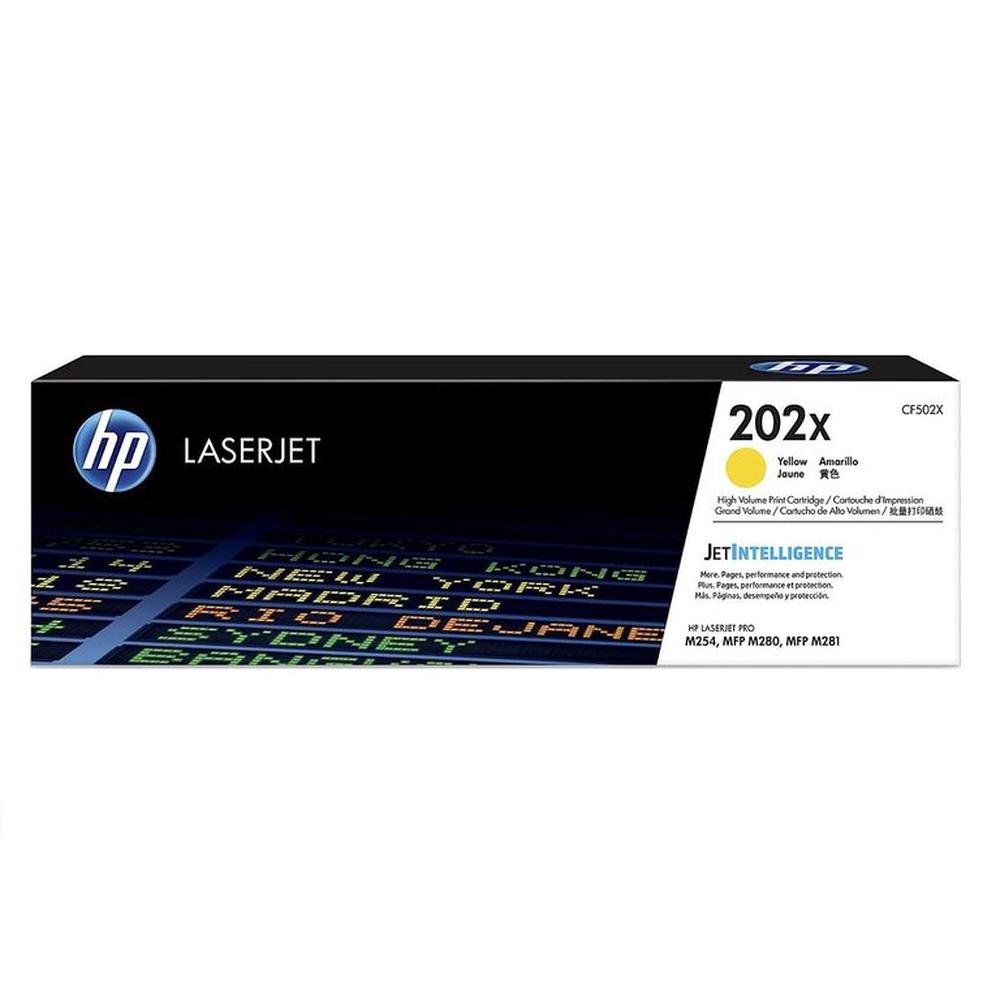 TONER HP 202X AMARILLO CF502X LJP M254 ORIGINAL