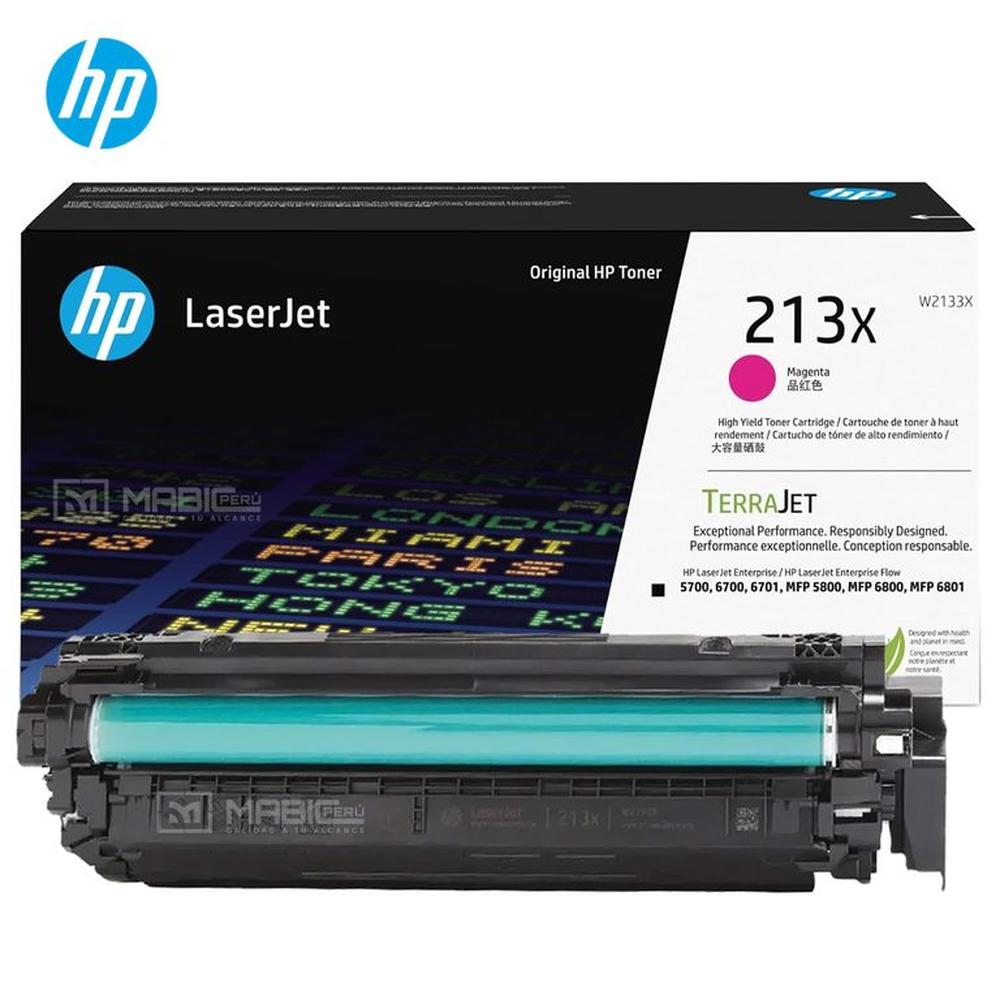 TONER HP 213X MAGENTA W2133X LJ 5700 5800 6700 6800 ORIGINAL
