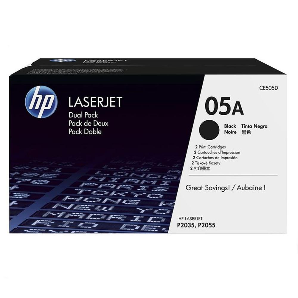 TONER HP 05AD NEGRO CE505D LJ P2055 DUAL PACK ORIGINAL
