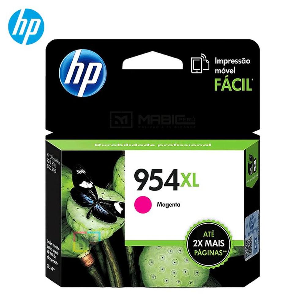 Cartucho de Tinta HP 954XL Magenta L0S65AL OfficeJet 7740 8210 8730 Original