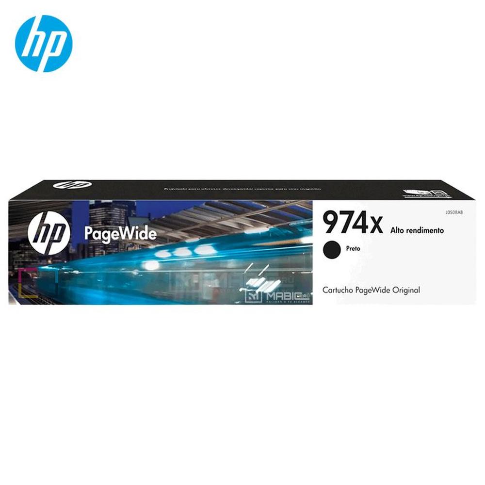 Cartucho de Tinta HP 974X Negro L0S08AL PageWide 452 477 552 577 Original