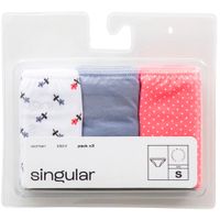 Trusa Pack x3 Bikini Dis10 Mujer SINGULAR