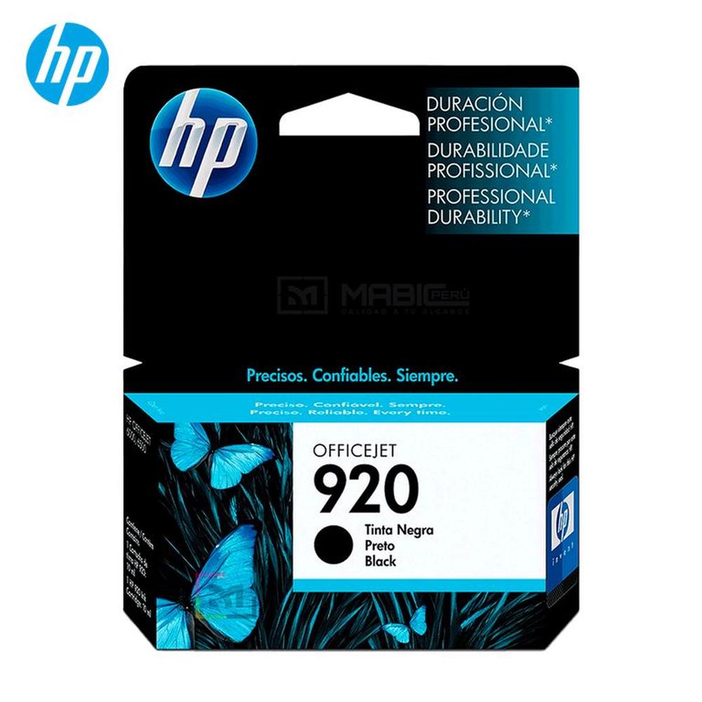 Cartucho de Tinta HP 920 Negro CD971AL OfficeJet 6500 7500 Original