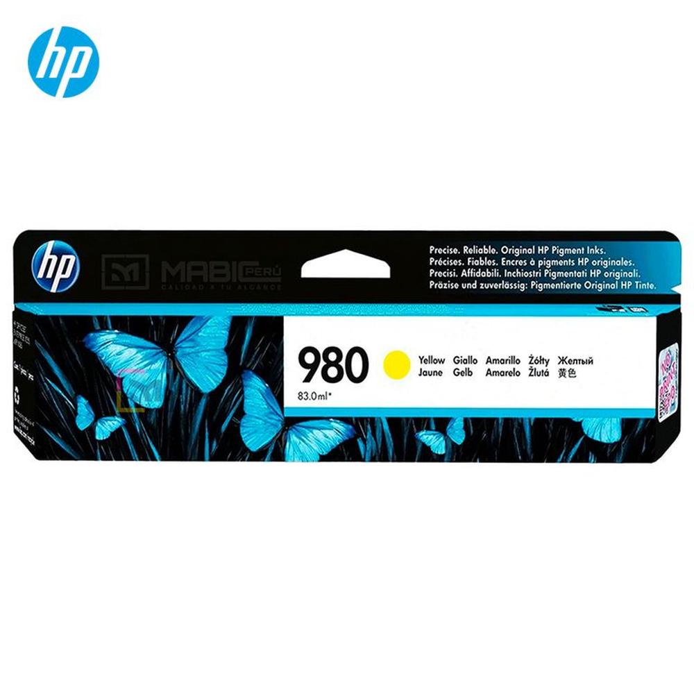 Cartucho de Tinta HP 980 Amarillo D8J09A OfficeJet X555 X585 Original
