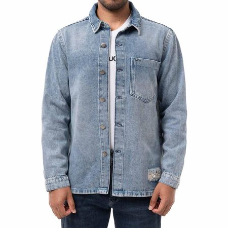 Camisaco Denim Gzuck Hombre Zarlek Total Sky Yellow Dstyr S