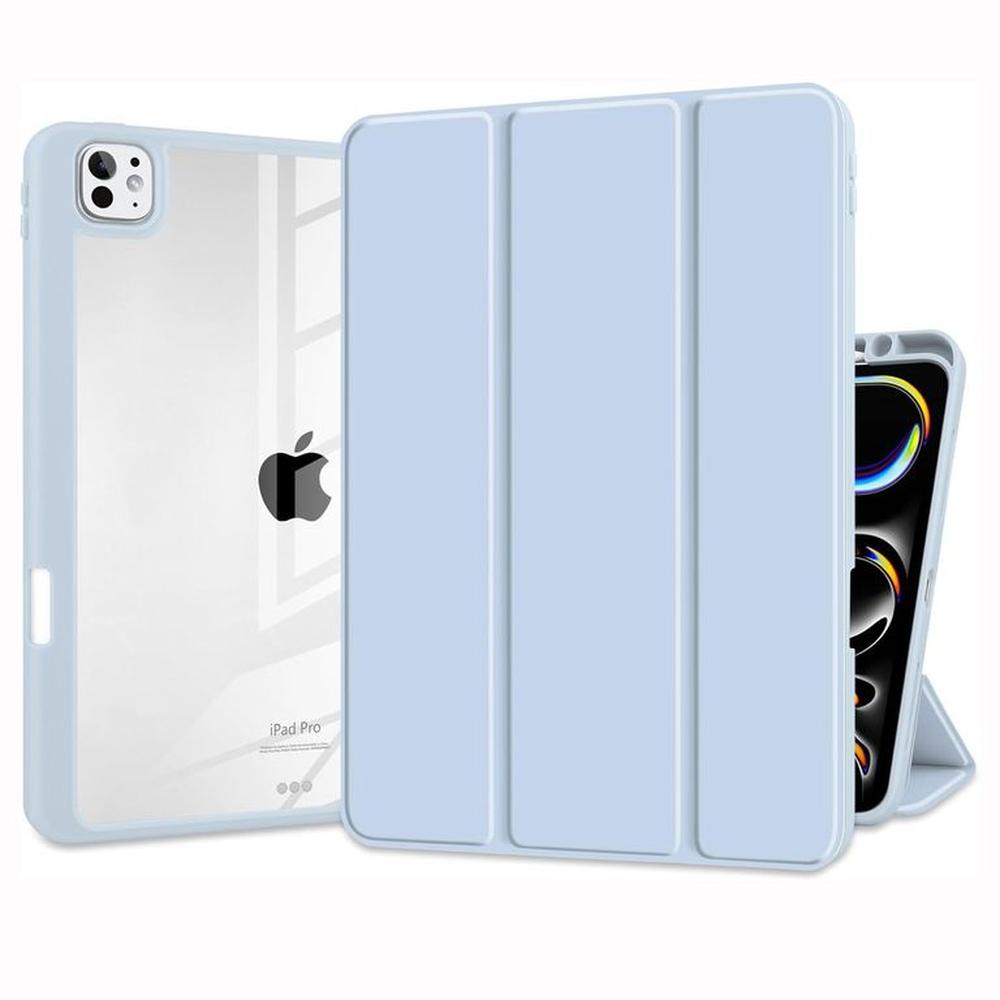 Funda Smart Case para iPad Pro 11 M4 (2024) - AZUL CLARO C/TRANSPARENTE