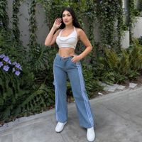 Pantalón Wide Leg Jean Mujer Adids