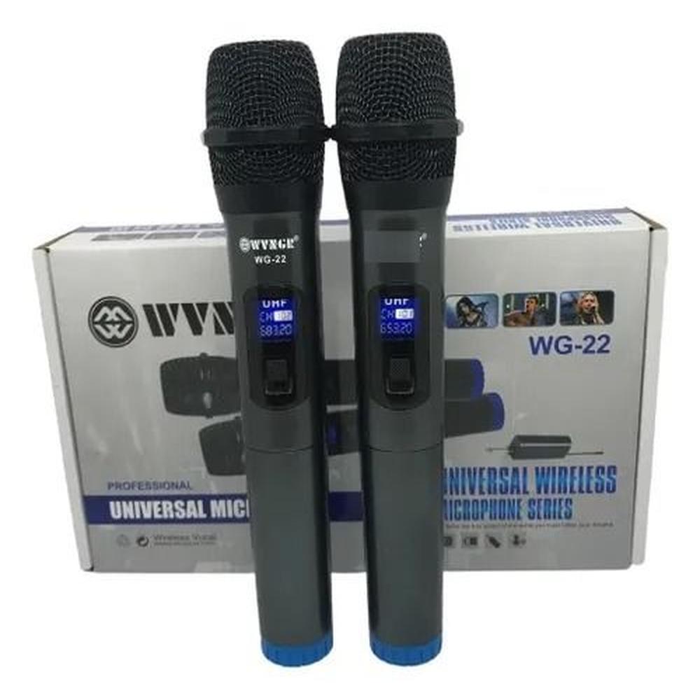WG-22 DOS MICROFONO INALAMBRICO DE BAJA POTENCIA WG22
