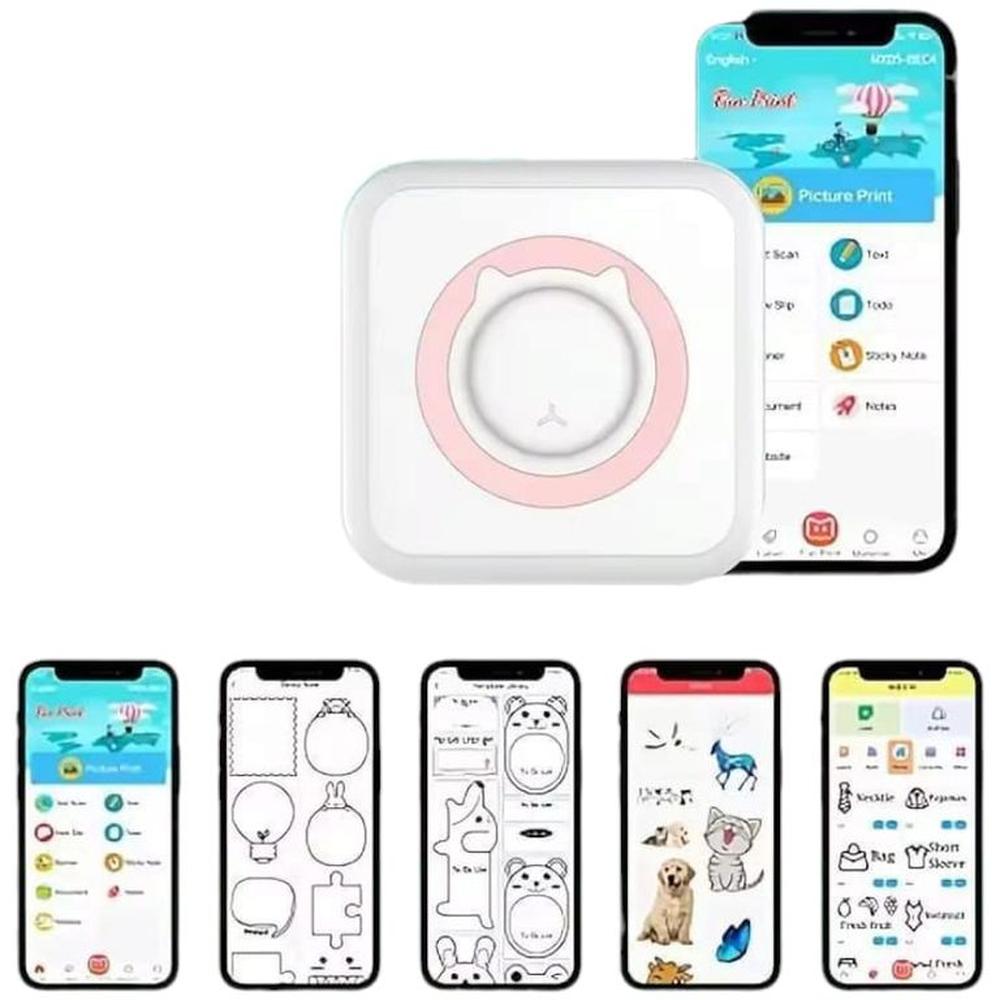 Mini Impresora Térmica Inalámbrica Conexión Bluetooth Desde Celular