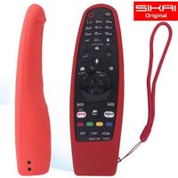Funda Protector de Silicona Para Control LG MAGIC Mr20 - Rojo